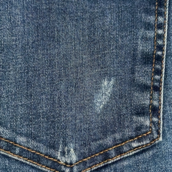 Chicos Jenning Ankle jeans with snaps on the bottom and designer “worn” places - Picture 10 of 11